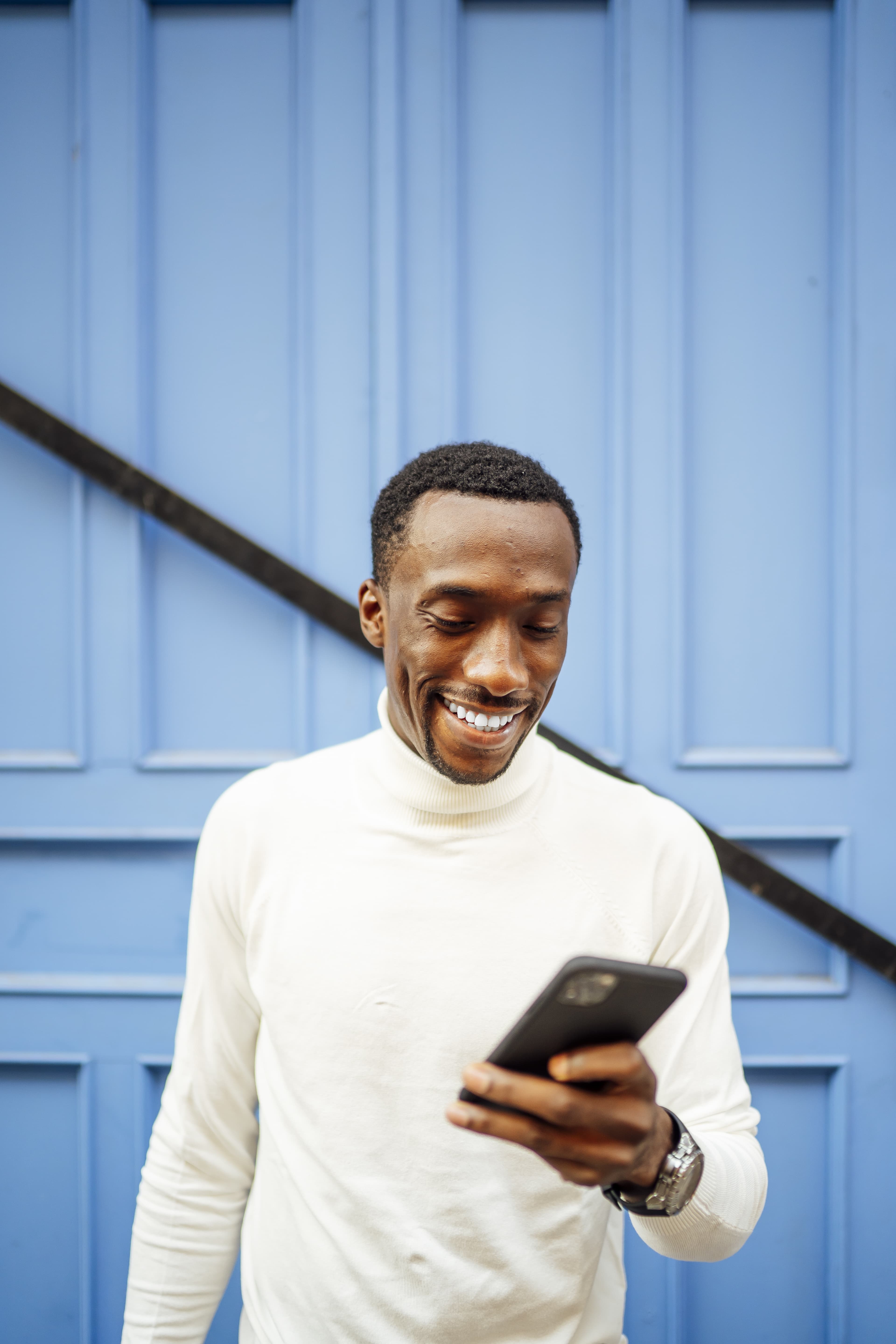 Man using phone